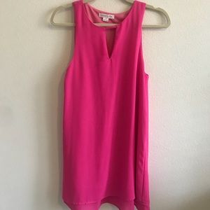 Hot pink shift dress
